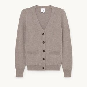 Goop G Label Signature Cardigan in Khaki